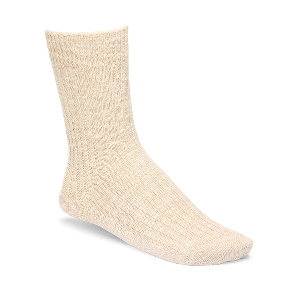 Birkenstock Cotton Slub Socks  - Beige/White
