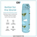 ION 8, Slim Stainless Steel Water Bottle, 600ml, Fighter Jets