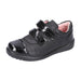 Ricosta Grace, Black Leather with Patent highlights