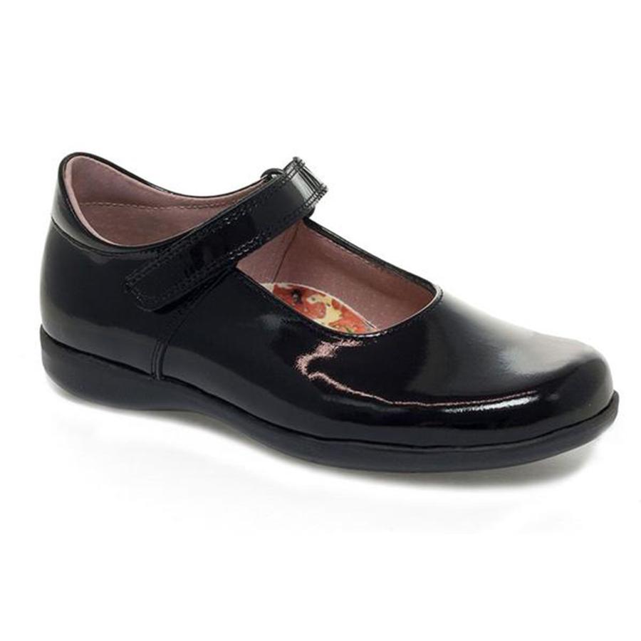 Petasil Bea 4853, Wide fit, Black Patent