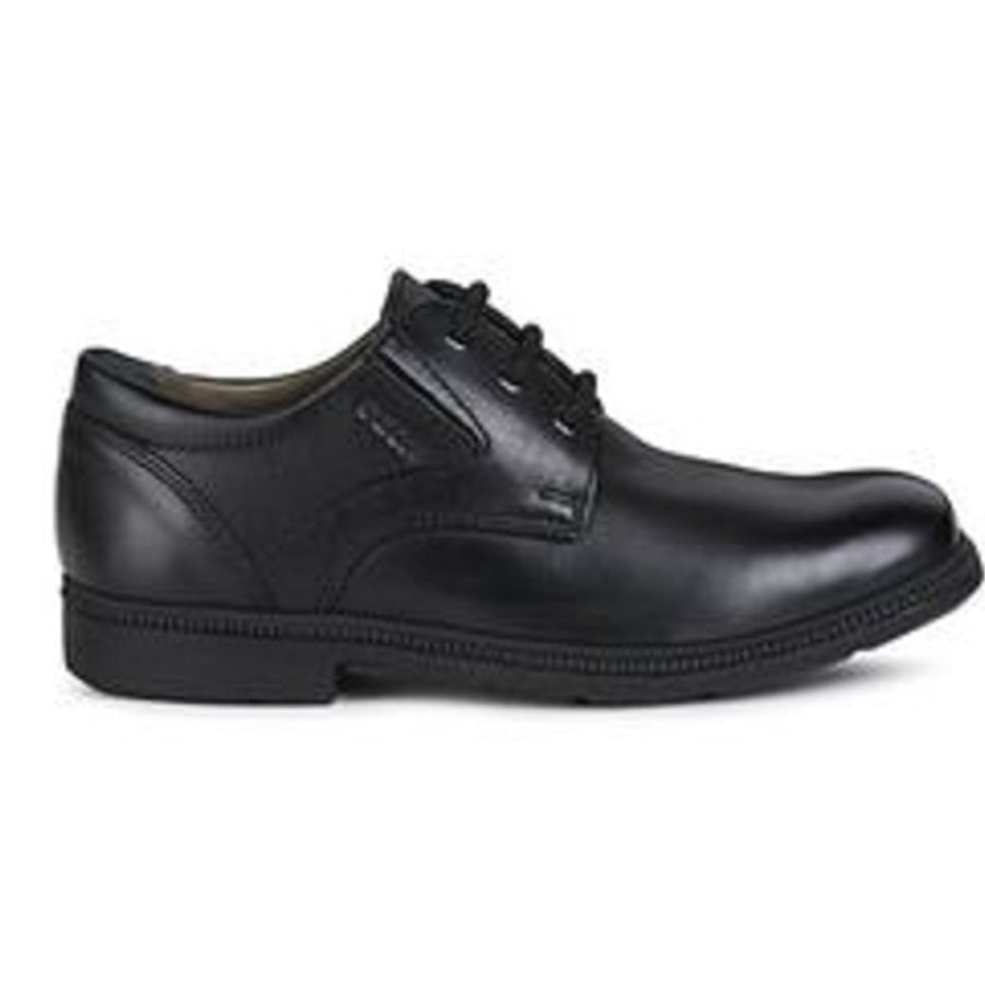 Geox Federico Boys, Plain toe, Black Leather