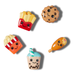 Crocs 10012193 Bad But Cute Foods 5 Pack, Jibbitz