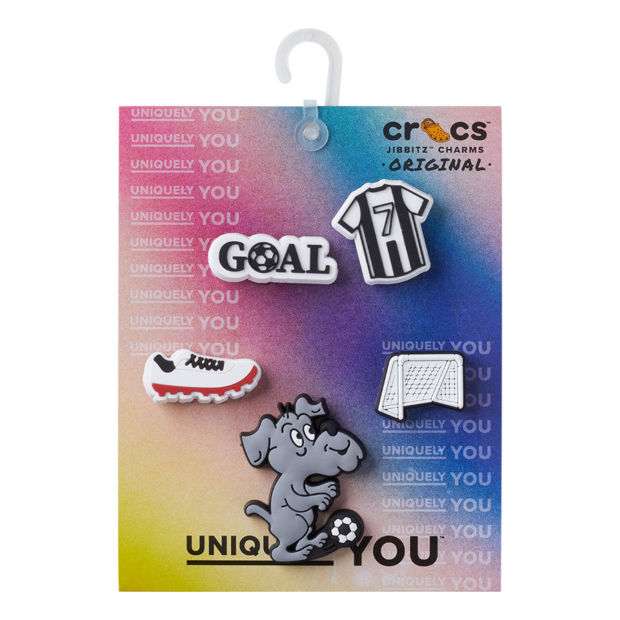 Crocs 10013128 Soccer Goal 5pack , Jibbitz