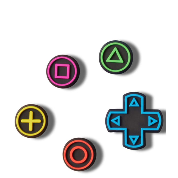 Crocs 10014838 Game Controller 5 Pack, Jibbitz