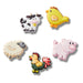Crocs 10015763 Farm Friend Animals 5pack , Jibbitz