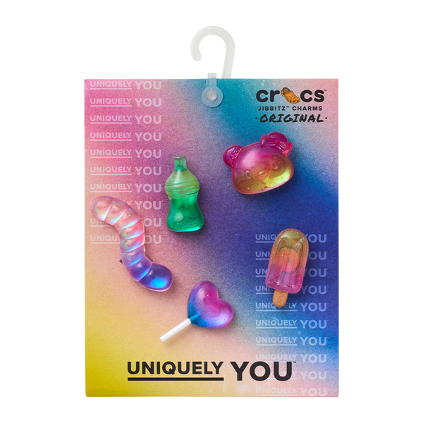 Crocs 10016004 Jelly Candy 5 Pack, Jibbitz