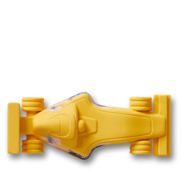 Crocs 10016092 3D Yellow Race Car, Jibbitz
