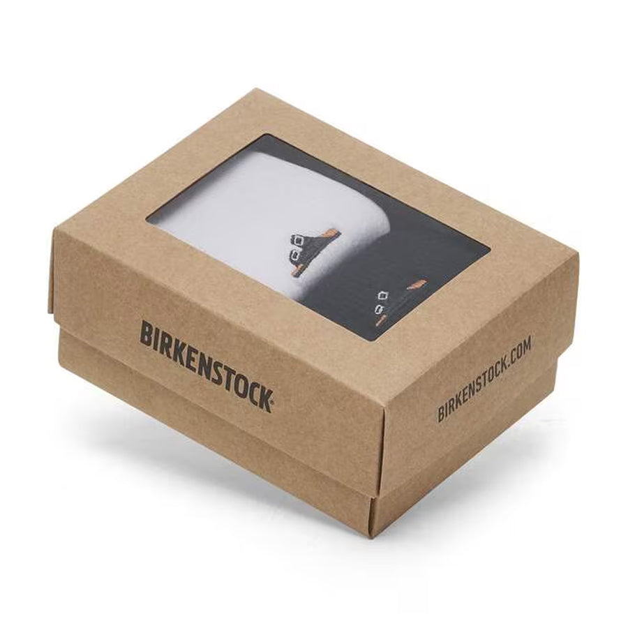 Birkenstock Set Ribbed Cotton Socks x 2  - Black/White