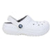 Crocs 207010 Classic Lined Clog  White/Grey