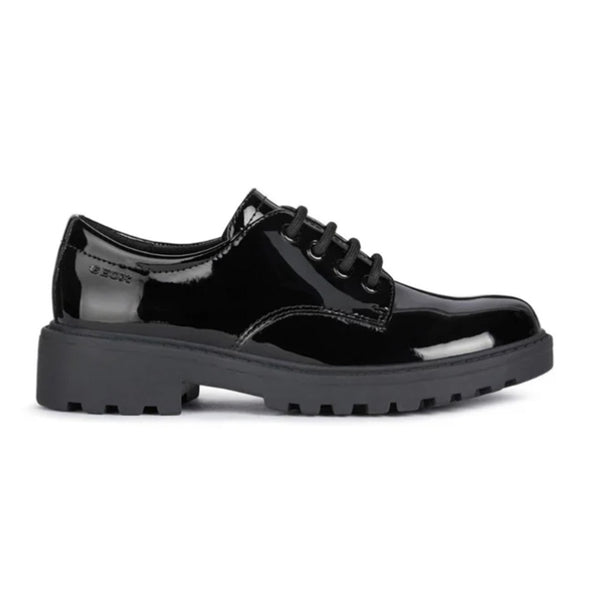 Geox Casey, Smooth, Black Patent