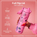 ION 8, Slim Stainless Steel Water Bottle, 600ml, Flamingos