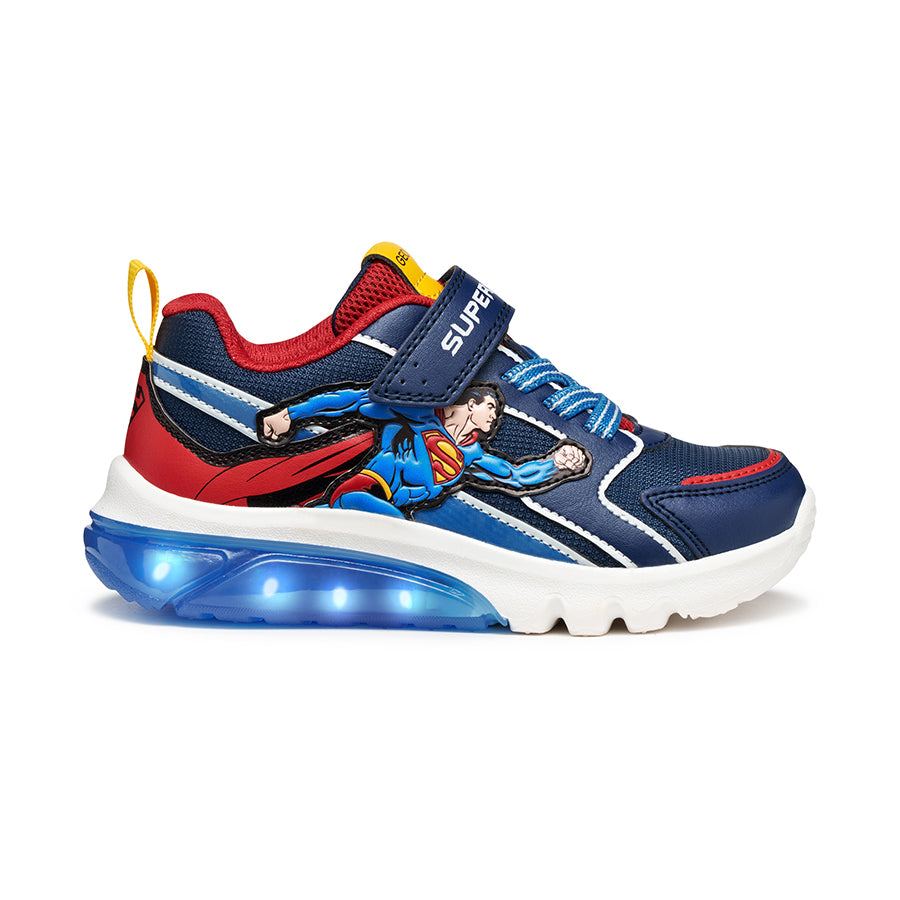 Geox SUPERMAN J56LBD Ciberdron Boy with Lights