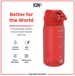 ION 8, Pod Water Bottle, Red