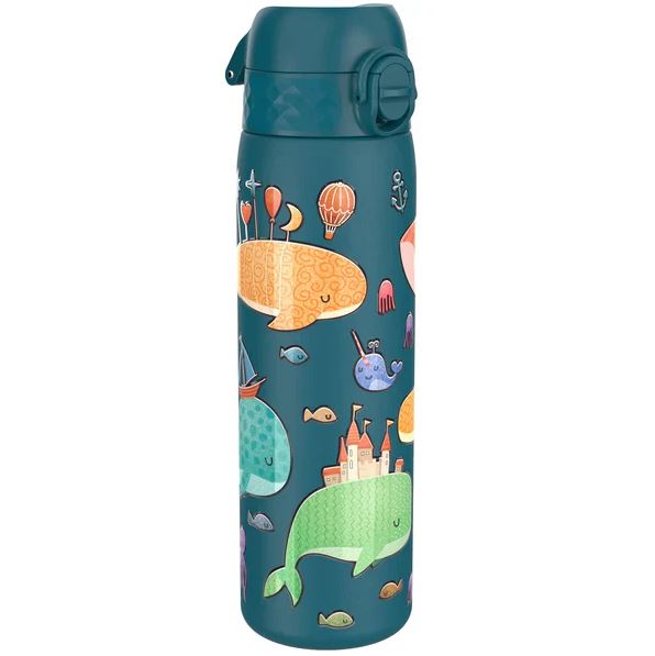 ION8 Stainless Steel Slim Water Bottle, Whales