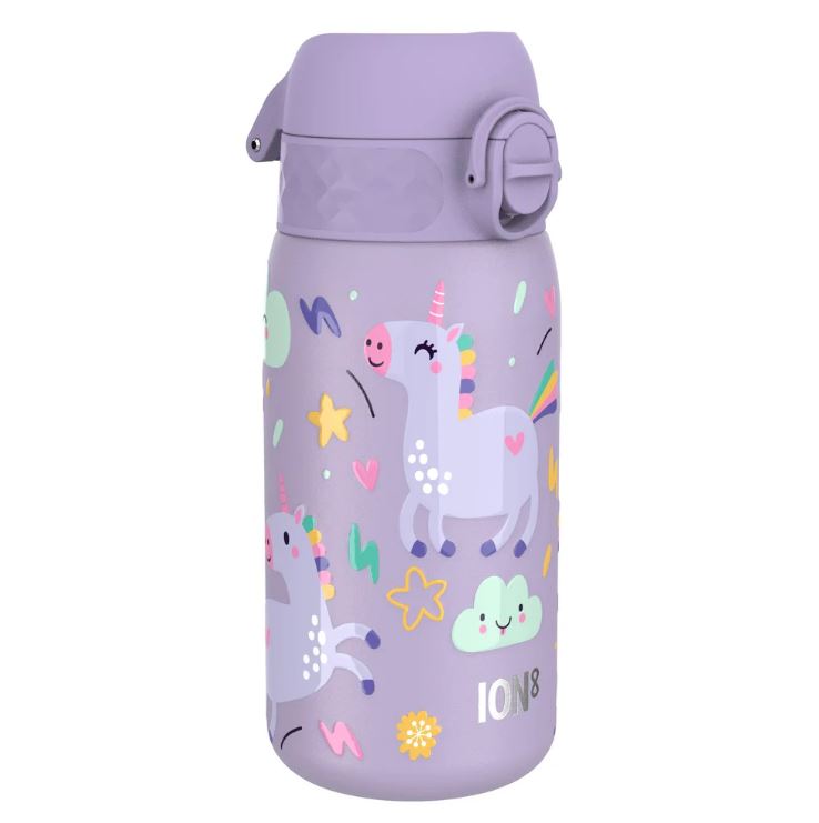 ION 8, Pod Stainless Steel Water Bottle 400ml Unicorn Purple