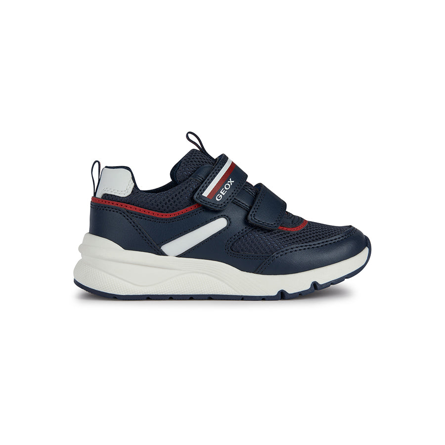 Geox Boys Trainers ARIL Navy Silver