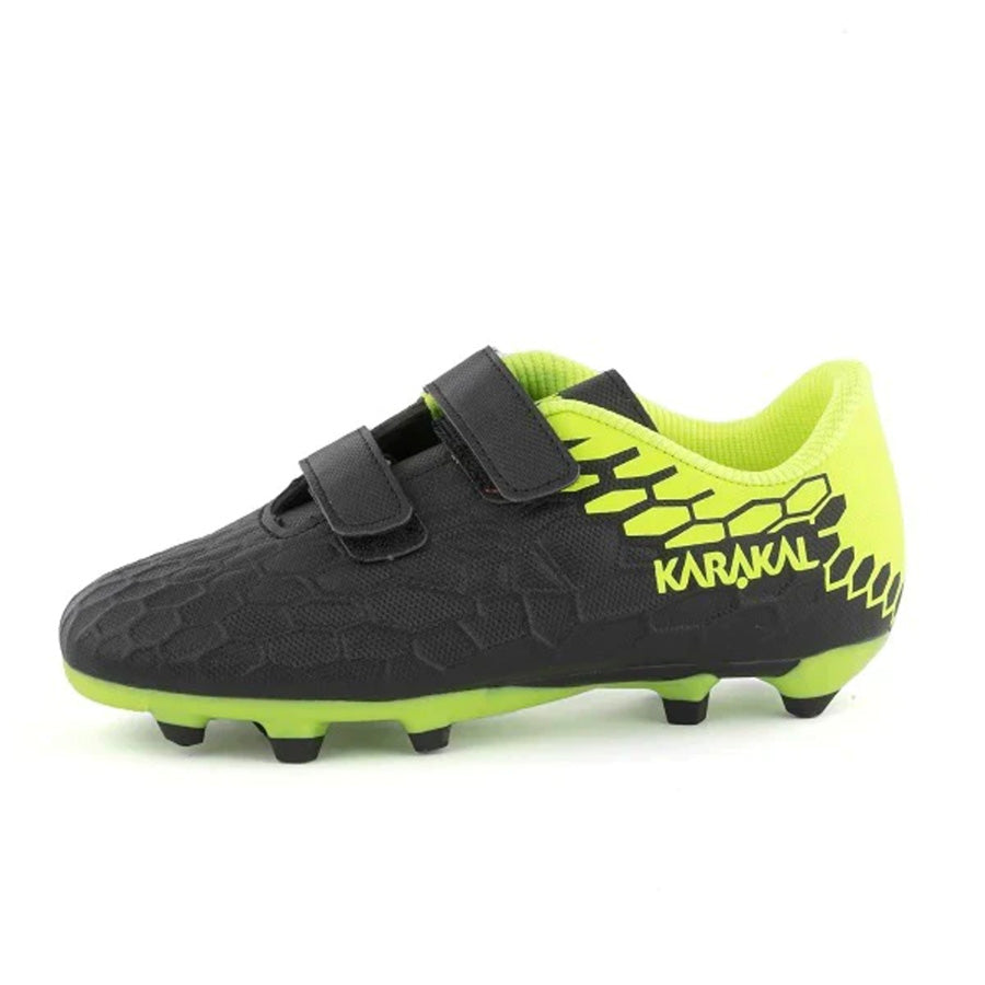 Karakal Strike Junior Football Boot Black/Lime