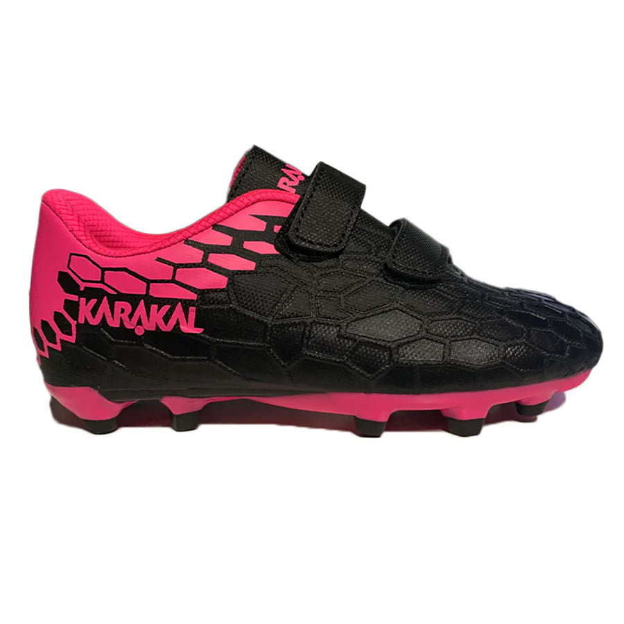 Karakal Strike Junior Football Boot Black/Pink